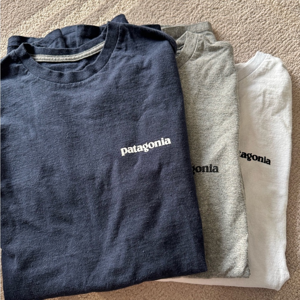 Lot of 3: Patagonia Men’s logo tee
